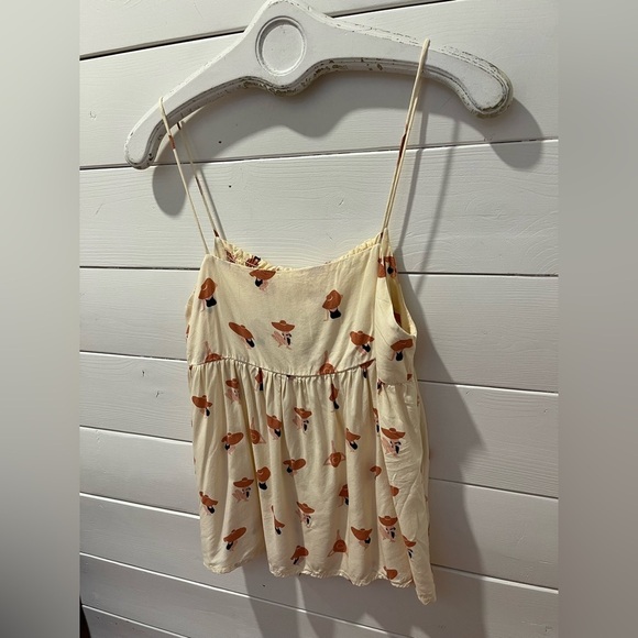 COMPAÑÍA FANTÁSTICA – Cream Camisole with Hat Print – Size M - Picture 6 of 7